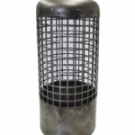 Stainless steel suction basket.